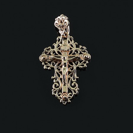 Позолоченный крест Fallon 86100145 фото | Brulik