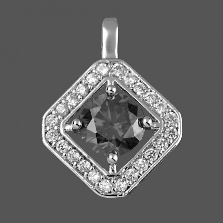 Кулон Xuping 3612-черный фианит фото | Brulik