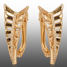 Позолочені сережки  Xuping 24737