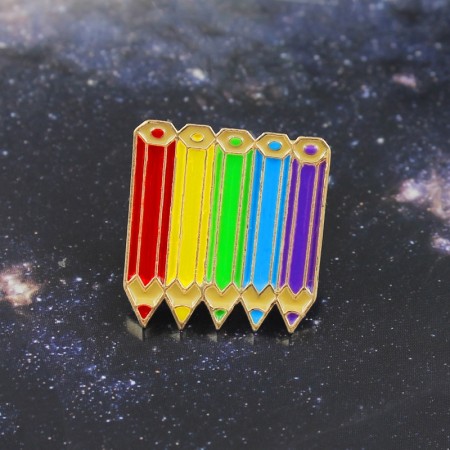 Брошь "Карандаши" 8502 фото | Brulik