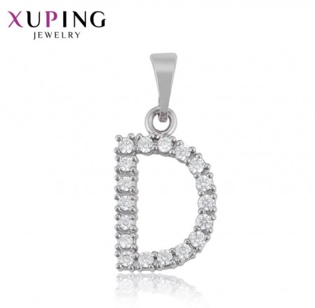 Кулон буква "D" Xuping 36036 фото | Brulik