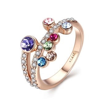 Позолоченное кольцо Italina 96138 фото | Brulik