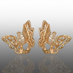 Позолочені сережки  Xuping 24757 фото | Brulik