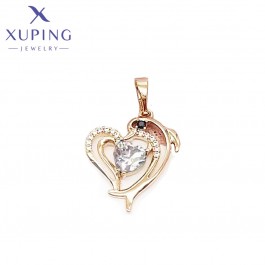 Позолочений кулон Xuping 3057-білі фіаніти