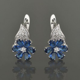 Серьги XP 9172-синий