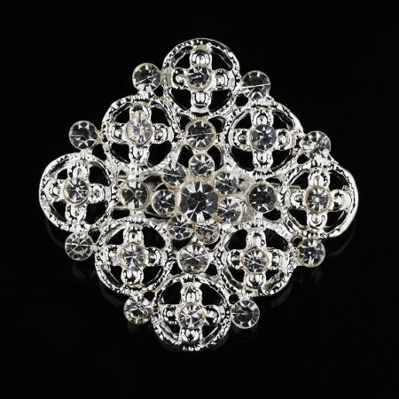 Нежная брошь с фианитами 153112 фото | Brulik