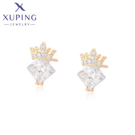 Позолоченные серьги-гвоздики Xuping  S00112740 фото | Brulik
