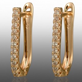 Позолочені сережки  Xuping 24687