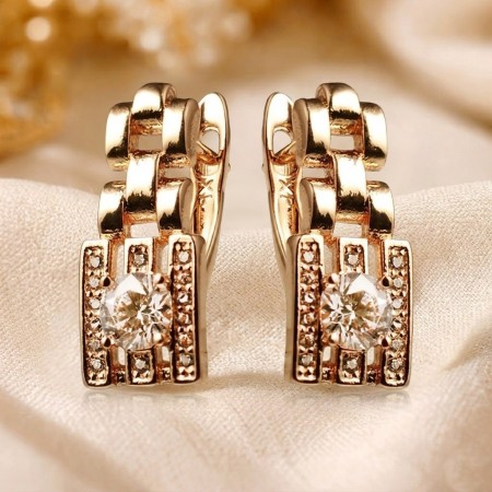 Позолочені сережки  Xuping 23654 фото | Brulik