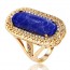 Шикарное кольцо Xuping 13124 - синий фото | Brulik