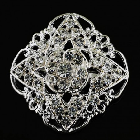 Нежная брошь с фианитами 15315 фото | Brulik