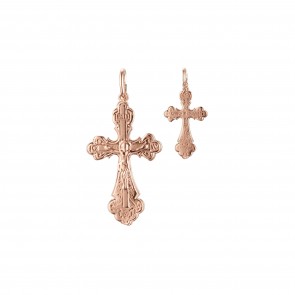 Позолочений хрестик 86100092 фото | Brulik