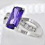 Потрясное кольцо 18К  13328-фиолетовый фото | Brulik