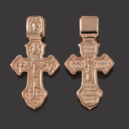 Позолоченный крест Fallon 86100224 фото | Brulik