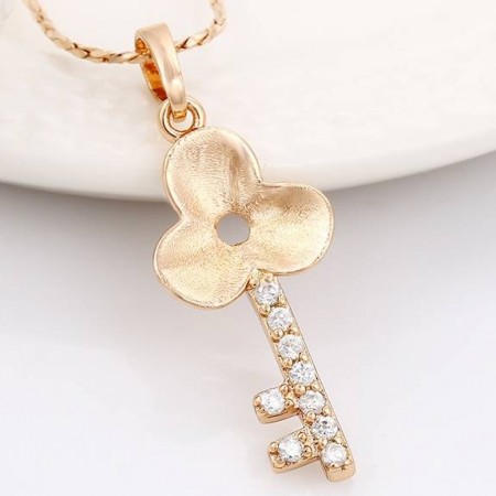 Кулон "Ключик с фианитами" оптом 32451 фото | Brulik
