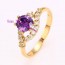 Кольцо "Delight" 12667- фиолетовый  фото | Brulik