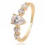 Изумительное кольцо с фианитами в позолоте 13836 фото | Brulik