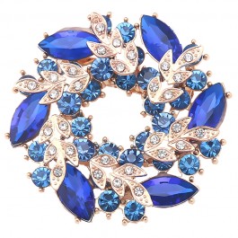Милая брошь 1095-синий