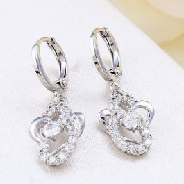 Подвесные серьги с фианитами Xuping 28218