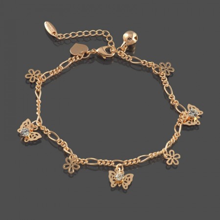 Браслет позолоченный на ногу XP 7249 фото | Brulik