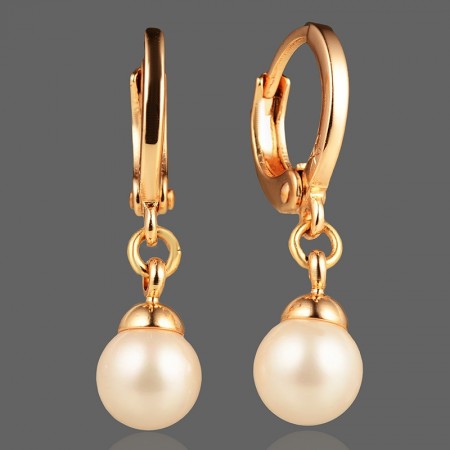 Позолочені сережки Xuping 23079 фото | Brulik