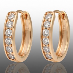 Позолочені сережки Xuping 24361 фото | Brulik