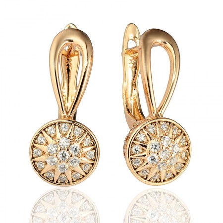 Позолоченные  серьги Xuping 22211 фото | Brulik