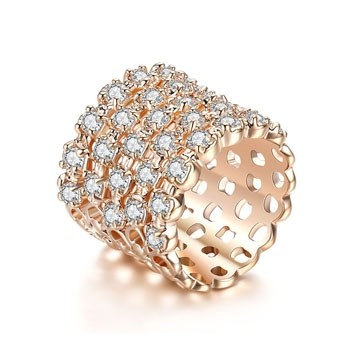 Позолоченное кольцо Italina 11079 фото | Brulik