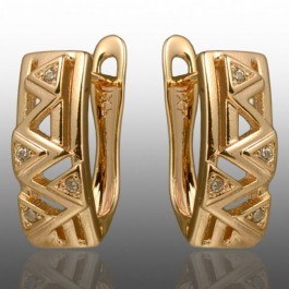 Позолочені сережки  Xuping 24736