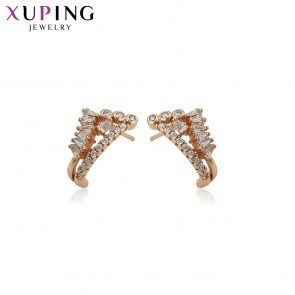 Позолоченные серьги-гвоздики Xuping 97107 фото | Brulik