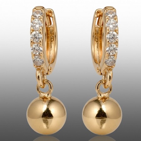 Позолочені сережки Xuping 24357 фото | Brulik