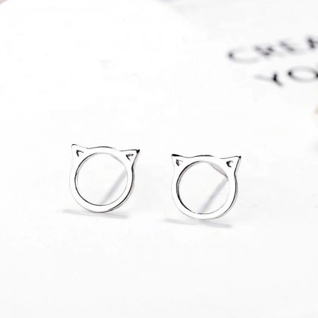 Серьги-гвоздики серебрянные W-169