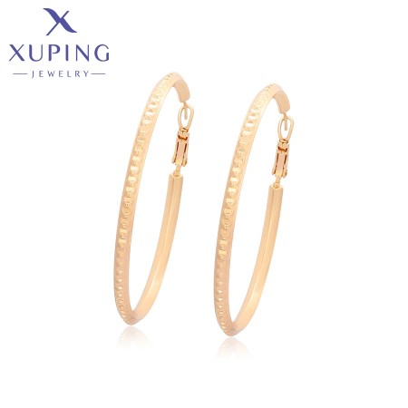 Позолочені сережки кільця Xuping  X000700114 фото | Brulik