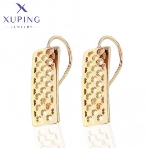 Позолочені сережки  Xuping 24673 фото | Brulik