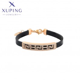 Браслет шкіряний Xuping 7005-чорний