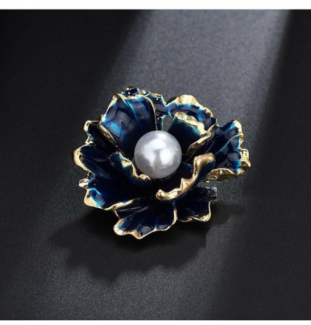 Брошь 8060-синий фото | Brulik