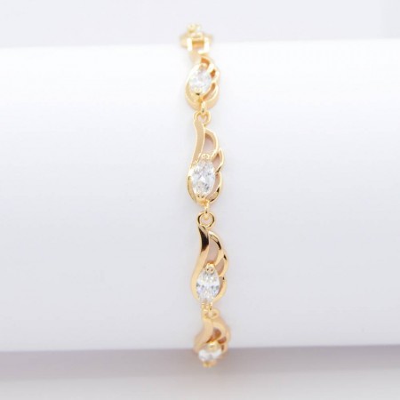 Великолепный браслет с фианитами XP 10-7060-белый фото | Brulik