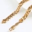 Изысканная цепочка позолоченная 43175 фото | Brulik