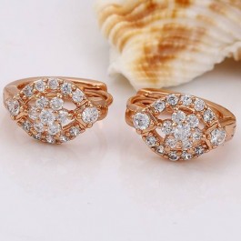 Изящные серьги с фианитами Xuping 90534
