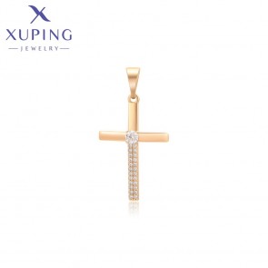 Позолочений хрестик  Xuping X001122976 фото | Brulik