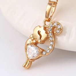 Обворожительный кулон 18K  30928 - белый