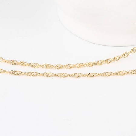 Очаровательная цепочка в позолоте 43264 фото | Brulik