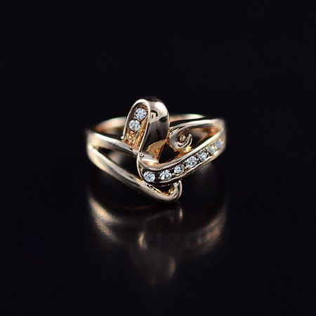 Позолоченное кольцо с фианитами Fallon 8320547 фото | Brulik