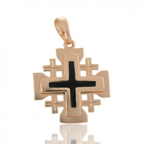 Позолоченный крест  Xuping 3870 фото | Brulik