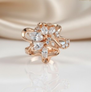 Позолочена каблучка Fallon 8325983 фото | Brulik