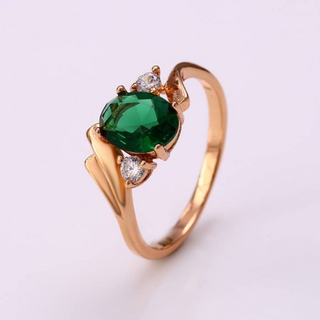 Эффектное колечко 12348 - зеленый фото | Brulik