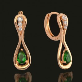 Позолоченные серьги XP 9465-зеленый