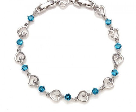 Браслет "Blue Hearts" 72784 фото | Brulik