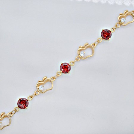 Браслет "Красное Яблоко" 71977 - красный фото | Brulik