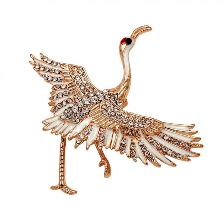 Брошь "Аист" 2191 фото | Brulik